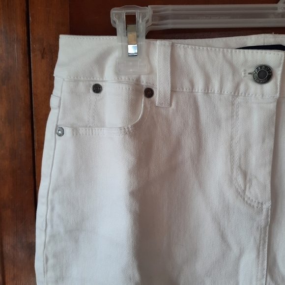 NWT Talbots Petites white denim jean skirt size 8P - Picture 3 of 10